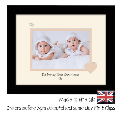 Great Grandchildren Photo Frame - Our precious Great Grandchildren Landscape photo frame 6