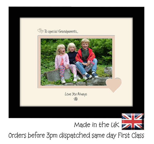 Grandparents Photo Frame - To a Special Grandparents ... Love you Always Landscape photo frame 6