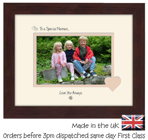 Nannan Photo Frame - To a Special Nannan... Love you Always Landscape photo frame 6