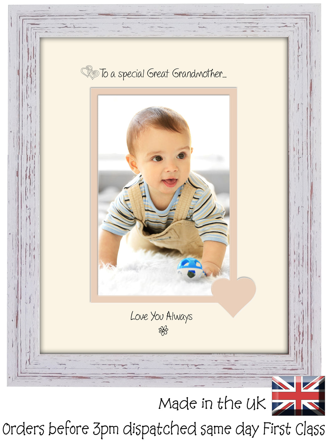 Great Grandmother Photo Frame - To a Special Great Grandmother ... Love you Always Portrait photo frame 6